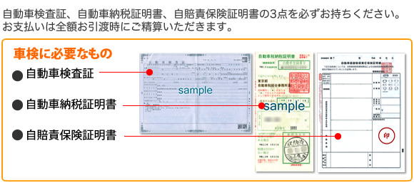 車検時に必要なもの